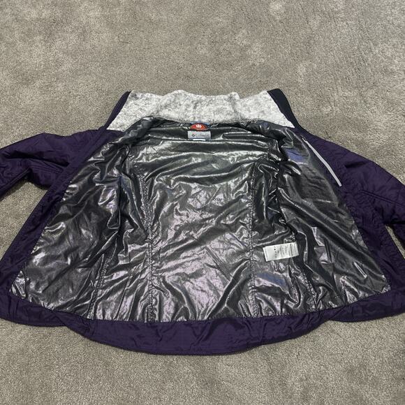 Columbia Interchange Omni Heat Women's Jacket Purple Fur Collar Size Medium - Picture 6 of 6